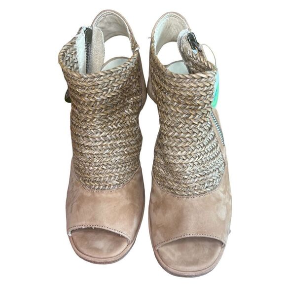Paul Green LEILANI Sandal in Sisal Cuoio Woven Nubuck NWOB Size 3 or US 5 1/2 - Picture 5 of 11